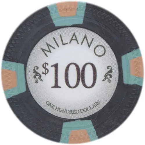 Miniatura 12 de Claysmith Gaming Milano Casino - Fichas de póquer de arcilla de grado 0.35 oz, paquete de 50 Azul ($50 Light Blue)
