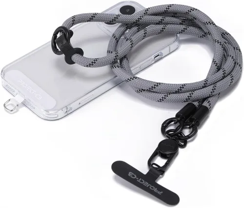 Miniatura 18 de 1 cordón para teléfono, 2 lengüetas para teléfono, cordones para teléfono celular alrededor del cuello, cordón de cuerda, correa universal ajustable