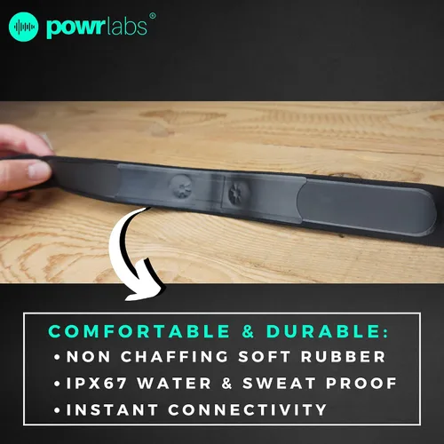 Miniatura 4 de Wahoo Tickr, Polar H7, Garmin HRM Coospo - Correa de repuesto para monitor de frecuencia cardíaca (Powr Labs, M-XXL)