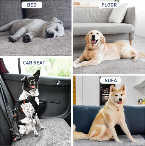 Miniatura 5 de Kritter Planet - Manta impermeable y a prueba de orina para perros grandes; manta suave, reversible y a prueba de líquidos para proteger el sofá