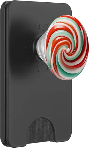 Miniatura 7 de Piruleta de Navidad verde rojo blanco PopSockets Standard PopGrip