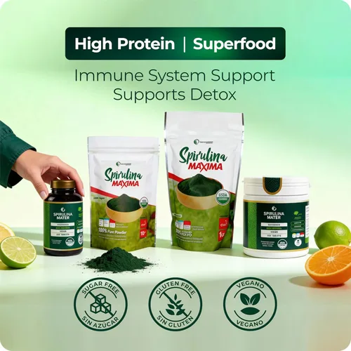 Miniatura 6 de Spirulina Tablets USDA Organic, Atacama Desert cultivado, suplemento superalimento a base de plantas, algas densas en nutrientes para bienestar