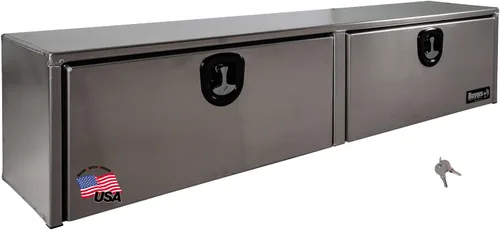 Buyers Products 1751651 - Caja de camión de aluminio plateado con tapa superior, 72 x 13 x 16 pulgadas, Fabricada en EE. UU., Grado profesional,