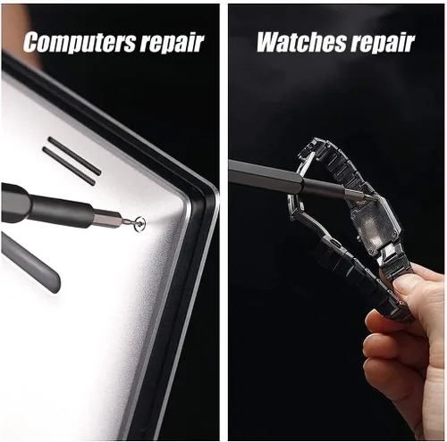 Miniatura 5 de Juego de destornilladores de precisión de 21 bits, mini juego de destornilladores magnéticos para reparar teléfonos celulares, relojes, portátiles