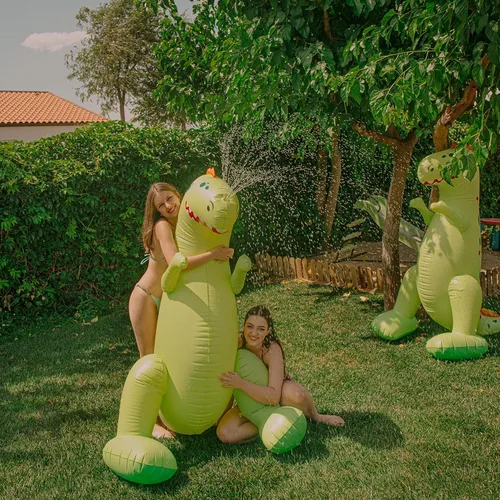 Miniatura 3 de Float Joy Rociador inflable de 5.5 pies, dinosaurio gigante T-REX, gran regalo para niños y adultos, juguete de agua para decoración de fiesta