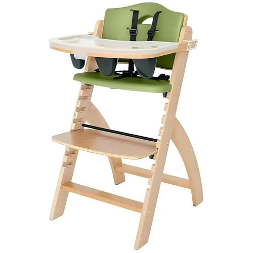 Miniatura 7 de Silla alta de madera con bandeja, de Abiie Beyond La solución de asiento perfecta para tu hijo como silla alta para comedor