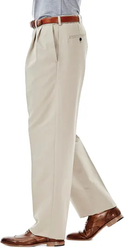 Miniatura 2 de Haggar Men's Work-to-Weekend No-Iron Pleat-Front Pant with Hidden Expandable Waist