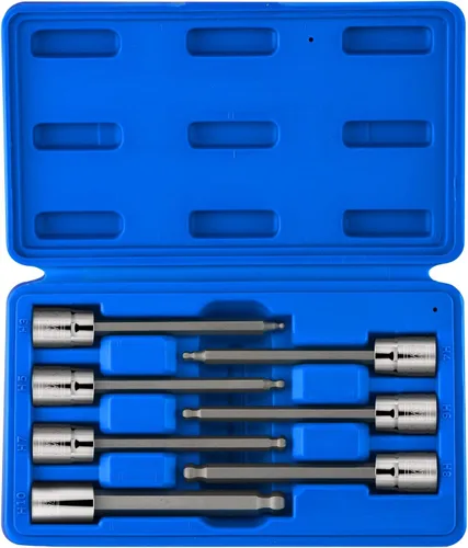Miniatura 8 de Neiko 10077A - Juego de llaves hexagonales Allen extra largas métricas de 3/8 pulgadas 10 piezas Tamaños de 0.118 in a 0.394 in Longitud