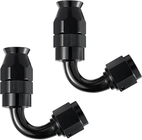 Miniatura 9 de EVIL ENERGY 6AN PTFE montaje extremo manguera montaje 180 grados negro para manguera de PTFE solamente 2PCS