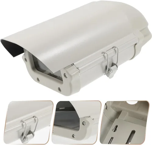 Miniatura 6 de OSALADI Cubierta de lluvia para cámara al aire libre, impermeable, a prueba de polvo, carcasa de aluminio resistente, funda protectora