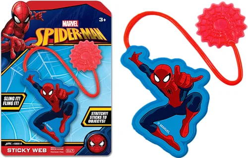 JA-RU Marvel Spiderman & Hulk - Juguetes elásticos a presión para manos adhesivas (paquete de Spiderman) Superhéroes para manos elásticas,