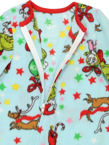 Miniatura 5 de The Grinch Dr. Seuss - Pijama de Navidad con pies para niños y niñas