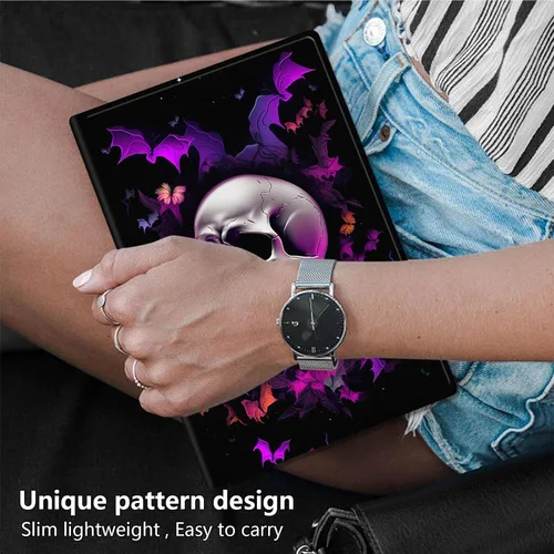 Miniatura 7 de Funda para Kindle básico de 6 pulgadas (11.ª generación), múltiples ángulos, piel sintética, delgada, con función de encendido y apagado automático