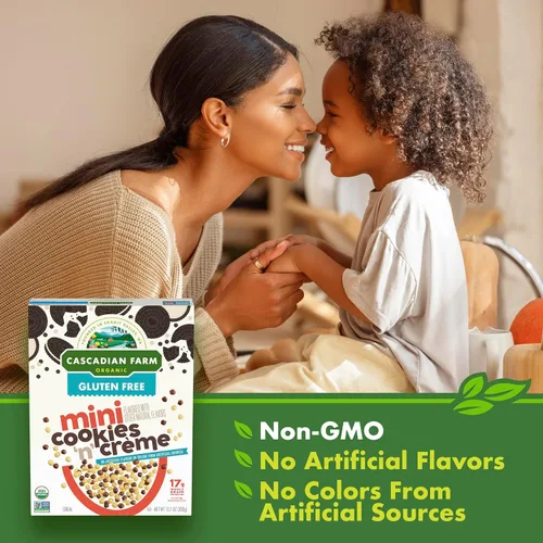 Miniatura 6 de Cascadian Farm, Cereal Mini Cookies N Creme Organic, 10.7 onzas