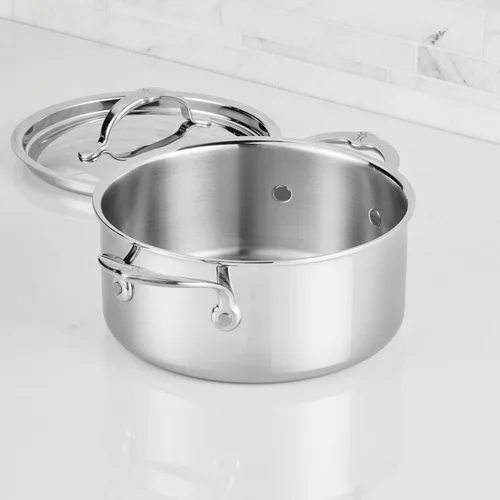 Miniatura 9 de Hestan ProBond Luxe Olla de sopa de 3 cuartos con tapa, acero inoxidable revestido profesional, construcción ProCore con revestimiento de tres