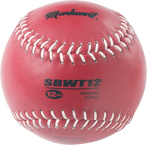 Miniatura 6 de Markwort Funda de cuero con peso de 12 pulgadas para softballs