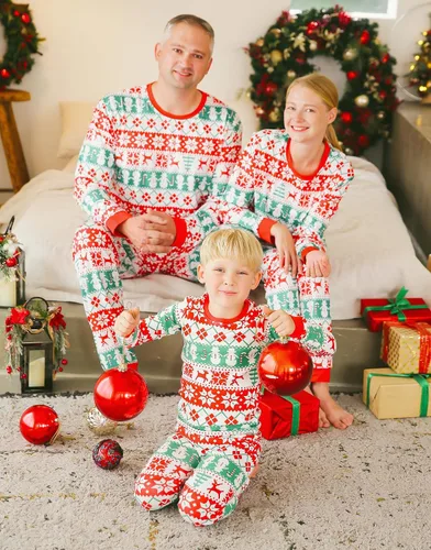 Miniatura 92 de VAENAIT BABY Infant Toddler Kids Adult Couple Family Matching Women Men Christmas Pjs Xmas Holiday Buffalo Plaid Pajama Set