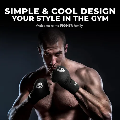 Miniatura 8 de FIGHTR® Guantes interiores premium con gel - Envoltura rápida y mayor estabilidad Vendas de gel para boxeo, MMA, Muay Thai y artes marciales