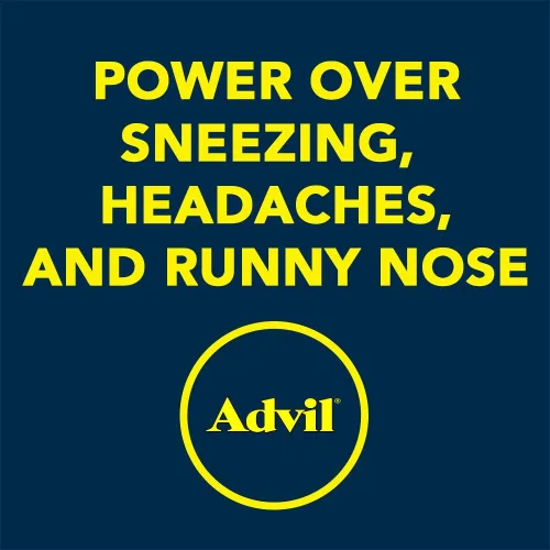 Miniatura 6 de Advil - Tabletas para aliviar la alergia y la congestión, analgésico, reductor de fiebre y alivio de alergias con ibuprofeno, clorhidrato