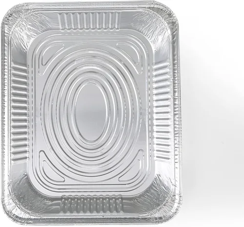 Miniatura 5 de Glad Sartenes de vapor desechables de aluminio de tamaño medio, sartenes de aluminio resistentes para vapor, hornear, asar, preparar comidas