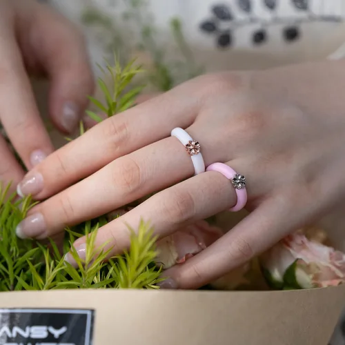 Miniatura 28 de Zollen Anillos de silicona para mujer, 1/3 paquetes de alianzas de boda de silicona, forma de flor, anillos de goma, colección de flores para mujer