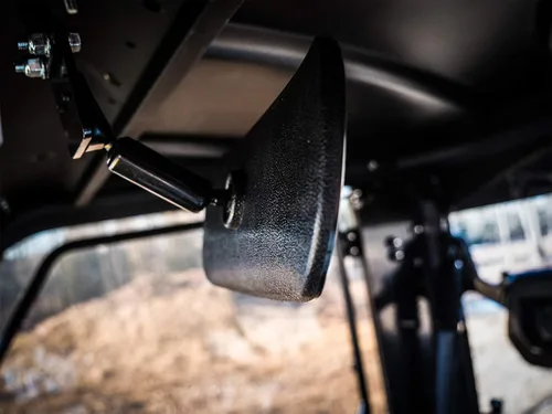 Miniatura 5 de SuperATV Espejo retrovisor para Can-Am Defender (ver ajuste) Totalmente ajustable Mide 10.25 x 4 pulgadas Incluye todos los accesorios
