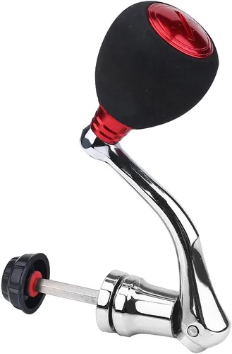 Mango de carrete, reemplazo de potencia de metal para carrete 4000 5000 6000 grande rojo balancín brazo agarre accesorio de pesca carrete mango