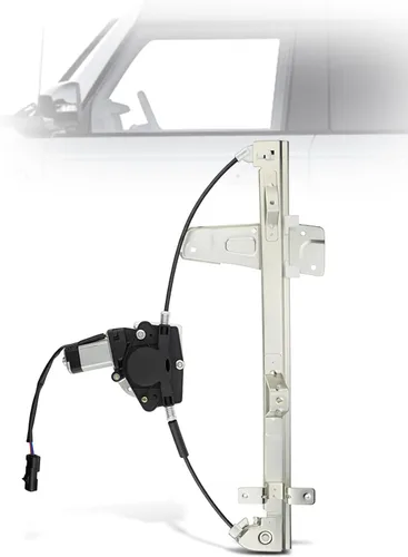 YHTAUTO Elevalunas eléctrico delantero del lado del conductor con conjunto de motor de 2 pines compatible con Jeep WJ Series Grand Cherokee