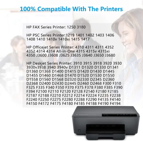 Miniatura 2 de Cartucho de tinta remanufacturado 21XL de repuesto para HP 21 XL C9351AN compatible con DeskJet F4180 F2210 D1560 D1530 D1420 D1520 3915 3930 PSC