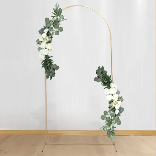 Miniatura 14 de Efavormart 6 pies Guirnalda de hojas de rosa de seda artificial verde de toque real, vid de follaje verde colgante flexible Tipo 13