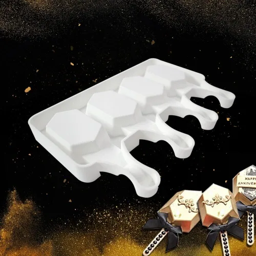 Miniatura 7 de Molde de silicona para paletas de helado, molde de silicona suave y liso para bricolaje, hecho en casa, helado, caramelo, pastel, molde Tipo 4