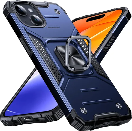 Miniatura 68 de Anqrp Funda resistente para iPhone 6/7/8/SE/SE2 con soporte de anillo mejorado y agarre, grado militar, a prueba de golpes, resistente y robusta
