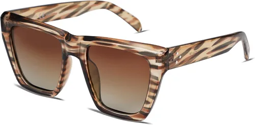 Miniatura 46 de SOJOS Fashion Oversized Square Cat Eye Polarized Sunglasses for Women Trendy Cateye Style Womens Sunglasses SJ2179
