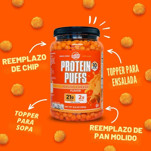 Miniatura 8 de TWIN PEAKS PROTEÍN PUFF - (Queso Nacho), Snack bajo en carbohidratos apto para dieta keto