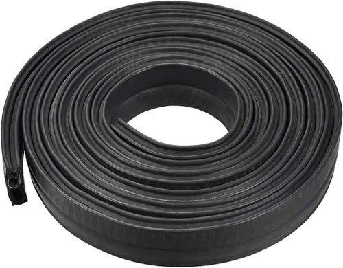uxcell Sello de recorte con bombilla superior, hoja protectora de borde de canal de sello de goma EPDM, se adapta a borde de 0.039-0.118 in de 6.6