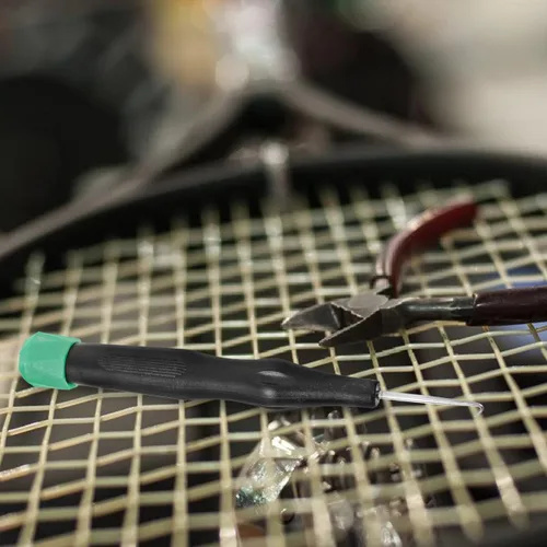 Miniatura 7 de POPETPOP Máquina herramienta de cuerda de bádminton con gancho duradero de 5.03 pulgadas, equipo de encordado de raqueta para un agarre preciso