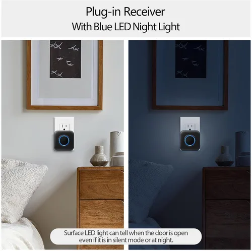 Miniatura 8 de Satisure Timbre de puerta inalámbrico con video y extensor de timbre de video - Compatible con Blink Video Doorbell y Blink Video Doorbell