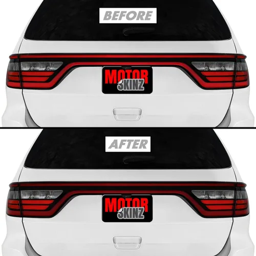 Miniatura 12 de SlickMod Tinte de humo de vinilo precortado para luz trasera Dodge Durango 2014-2023 (20% humo oscuro, 4. luz trasera interior)