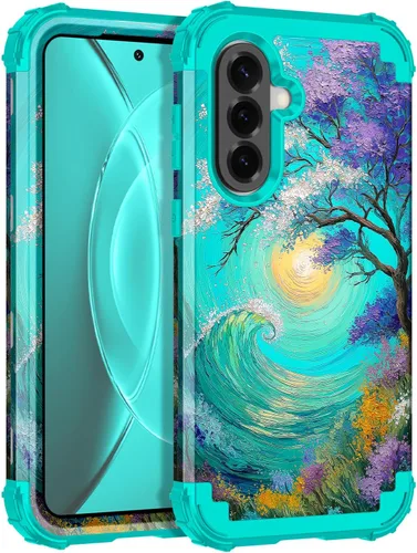 Miniatura 14 de Rancase Compatible con Galaxy A16 5G Funda, Protección Resistente a los Golpes de Tres Capas de Servicio Pesado Parachoques de Plástico Duro + Funda