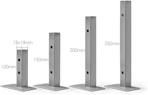 Miniatura 4 de Soporte para estante de pared de acero inoxidable cepillado, soporte para estante cuadrado flotante oculto, soporte para estante de oficina en casa