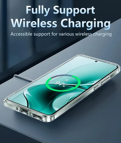 Miniatura 591 de FNTCASE Funda para iPhone 13 Pro-Max: Fundas magnéticas transparentes compatibles con Magsafe Slim anti amarillamiento protección contra caídas