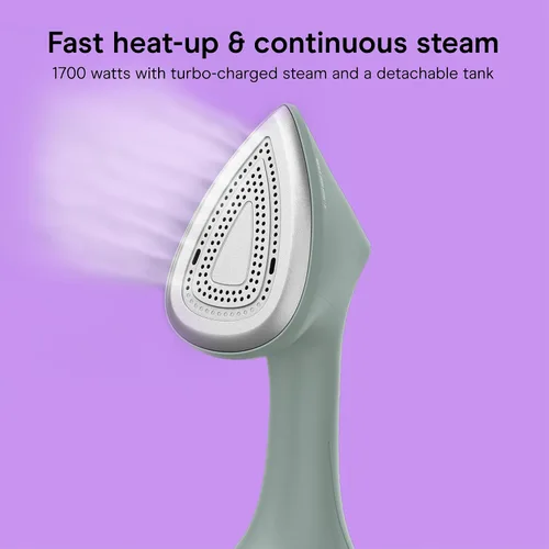 Miniatura 3 de Conair - Vaporizador de hierro 2 en 1 Vapor turboalimentado de 1700W para todo tipo de tela, vapor y prensa, verde, GSI200TG