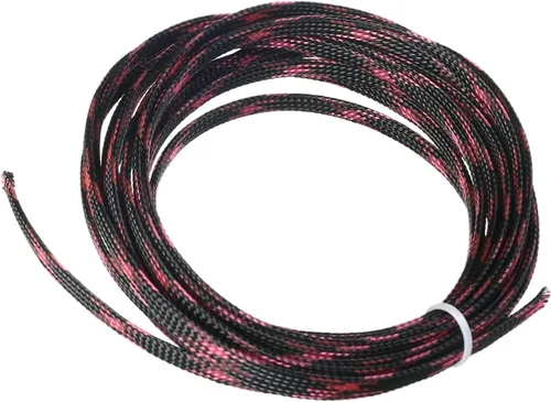 Miniatura 43 de Aicosineg Funda de cable trenzado flexible de PET de 16 pies de ancho de 0.5 pulgadas de ancho, funda de malla de alambre flexible para TV, audio