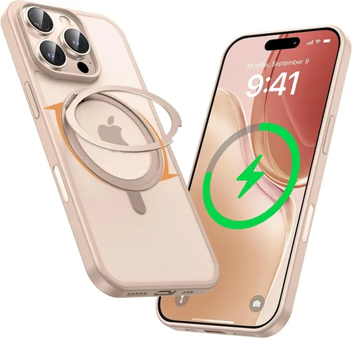 Miniatura 44 de MAGIC JOHN Soporte Magnético Invisible Giratorio 360° para Funda de iPhone 17 Pro [Botón de Control de Cámara] [Compatible con MagSafe] 16 FT Negro