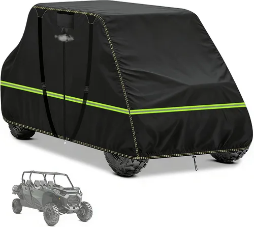 Cubierta impermeable para UTV de 4 plazas – Protección 600D lado a lado, compatible con Polaris Ranger Crew XP 1000/900/570/800, General, RZR,