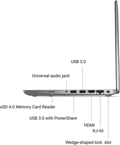 Miniatura 6 de Dell 5510 Latitude Laptop de 15.6 pulgadas FHD (1920 x 1080), Intel Core i7-10610U de 10ª generación, 16 GB de RAM, 512 MB M.2-NVMe, Thunderbolt
