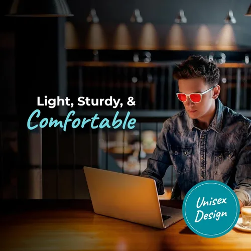 Miniatura 4 de Sleep ZM Blue Light Blocking & Light Sensitivity Glasses - 8 Lens Types for Comfort, Relaxation, Sleep & Relief - 50+ Styles