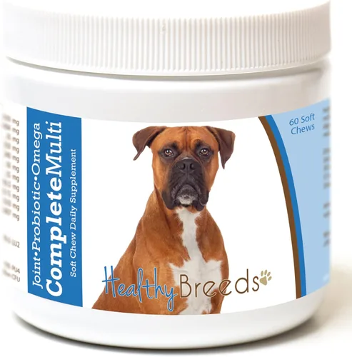 Miniatura 418 de Healthy Breeds Pug todo en uno multivitamínico suave masticable 60
