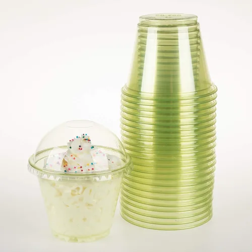 Miniatura 11 de Golden Apple, Juego de 25 vasos de color con tapas de cúpula sin agujero (azul)..