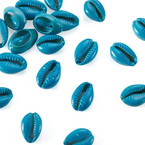 Miniatura 9 de Cheriswelry 200 cuentas de concha de cauri de ojo malvado sin perforar para playa, diseño de conchas marinas, corte liso, cuentas espaciadoras